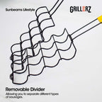 SLIQUE Grillerz Versatile Grilling Basket  Corn Grilling Basket Outdoor BBQ Accessory