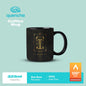 Quencha 325ml Chip Resistant Coffee Mug with Zodiac Design Porcelain Coffee Cup