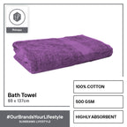 INFINITE by PRIMEO 100% Cotton Bath Towel Ring Spun 500gsm