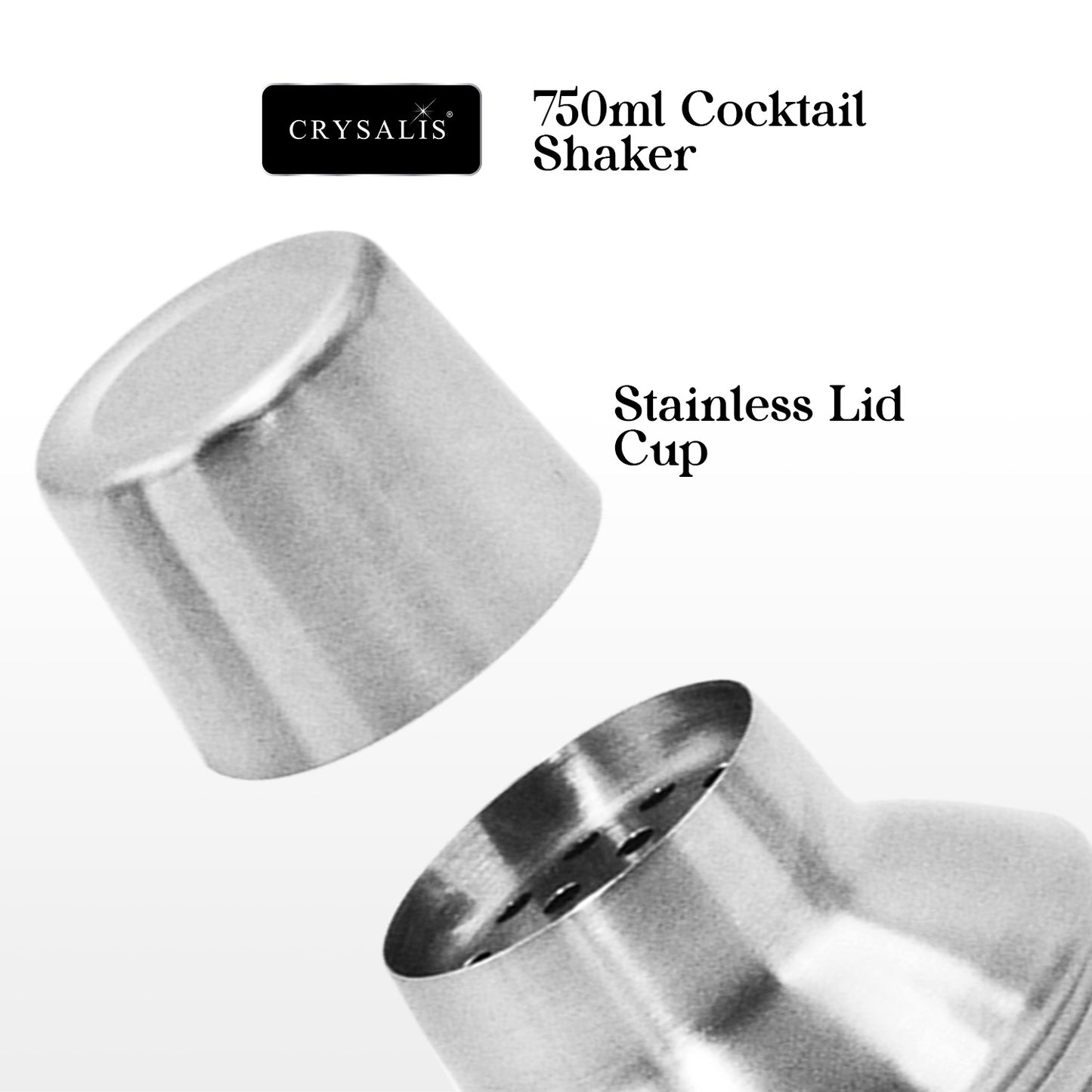 750ml CRYSALIS Double wall Cocktail Shaker