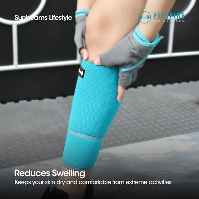 FITSPIRE Calf Support 70% Neoprene | 30% Nylon Exercise| Fitness| Home Gym| Workout Equipment| Yoga Amazing Gift Idea For Any Occasion!