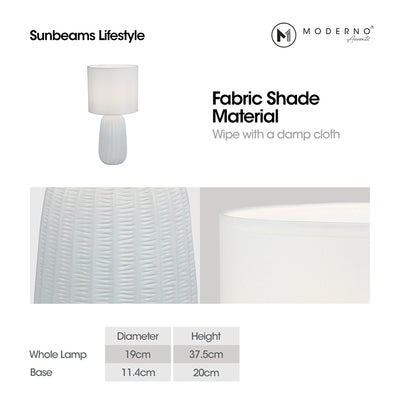 MODERNO Premium Ceramic Table Lamp Amazing Gift Ideas for Any Occasion!