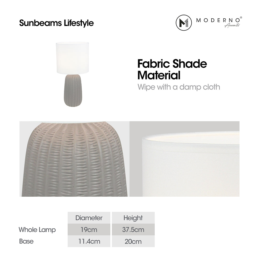 MODERNO Premium Ceramic Table Lamp Amazing Gift Ideas for Any Occasion!