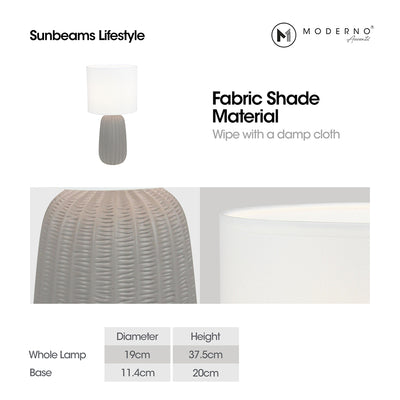 MODERNO Premium Ceramic Table Lamp Amazing Gift Ideas for Any Occasion!