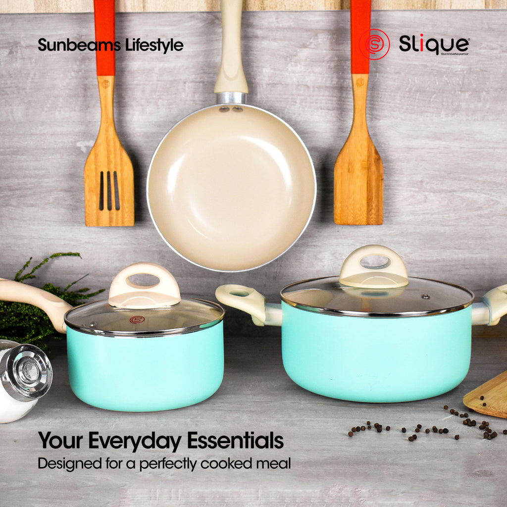SLIQUE Premium Ceramic Sauce Pan 16cm/18cm
