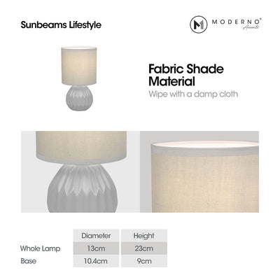 MODERNO Premium Ceramic Table Lamp Contemporary Design