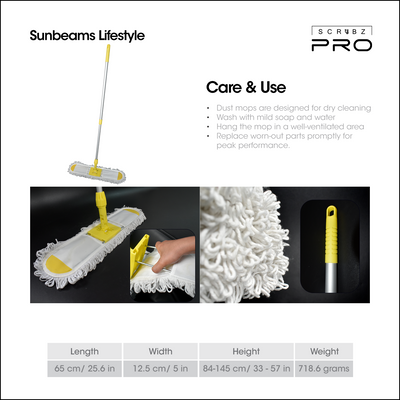 SCRUBZ Pro Dust Cotton Mop 24 inches, Floor mop