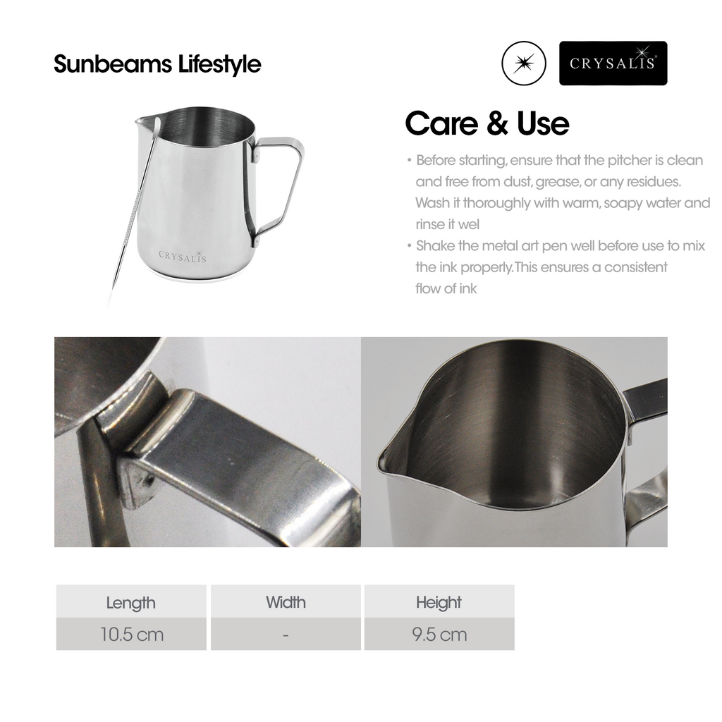 CRYSALIS Premium Pitcher with Metal Art Pen