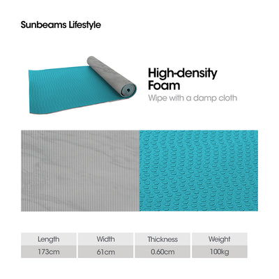 FITSPIRE Premium PVC Reversible Yoga Mat Workout Equipment Amazing Gift Idea for Any Occasion!
