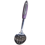 SLIQUE Kitchen Utensil Cooking Tools Serving Spoons Turner Ladle Skimmer Purple Handle