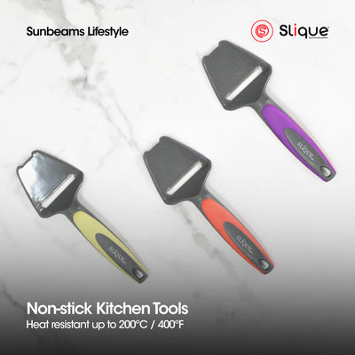 SLIQUE Nylon Kitchen Gadget Pizza Turner | Pizza Cutter | Ice Cream Scoop | Peeler | Cheese Slicer | Bottle Opener | Grater Kitchen Baking Cooking Essentials - Colored Tools