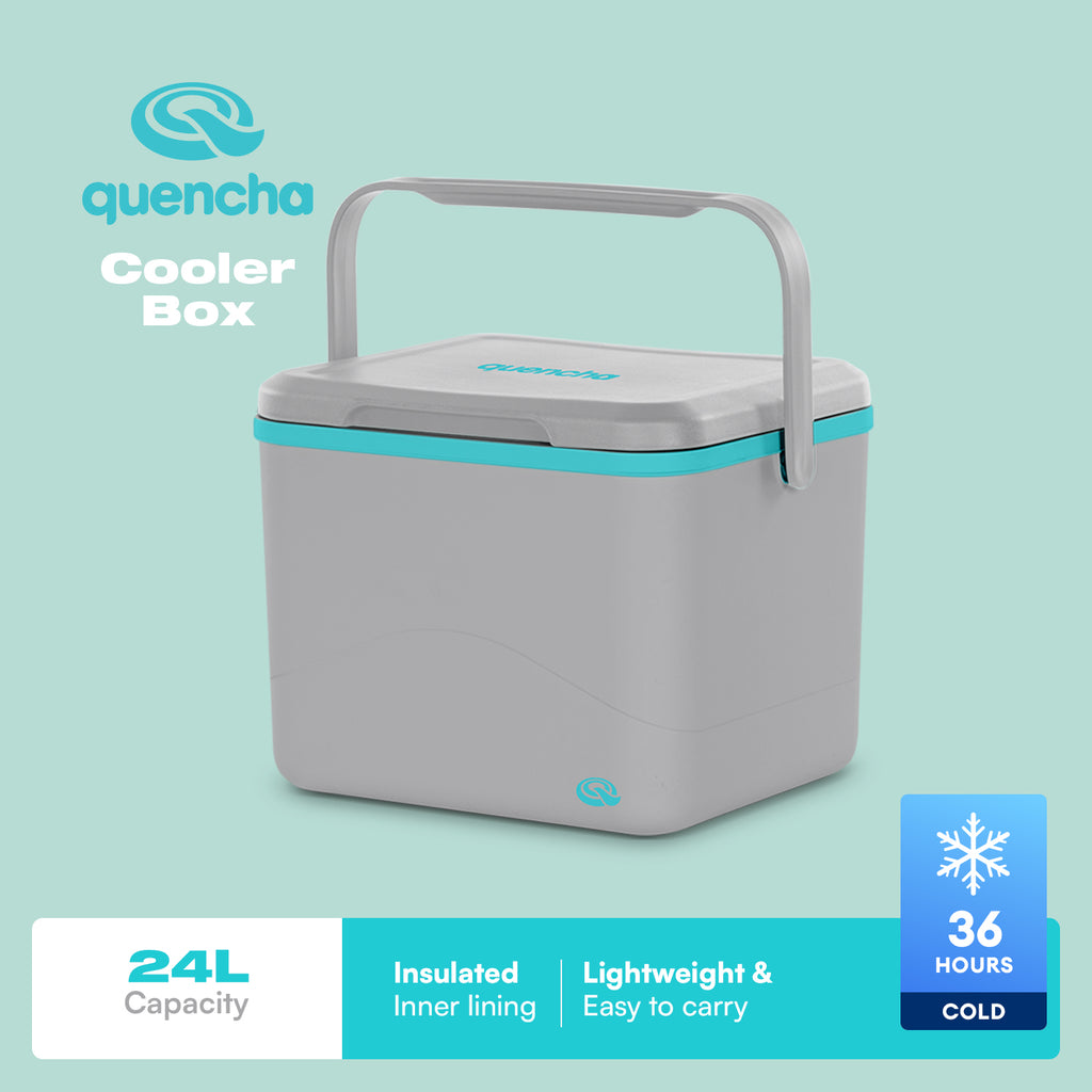 Quencha Insulated Cooler Box 12L & 24L Portable Ice Cooler for Picnic Camping Travel