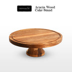 CRYSALIS Acacia Wooden Cake Stand