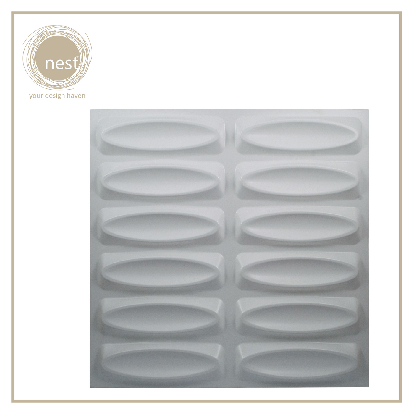 NEST DESIGN LAB 3D Wall-Art Sails 4pcs 500mmX 500mm X 1.0mm Amazing Gift Idea For Any Occasion!