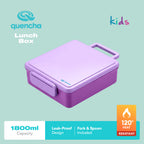 Quencha Kids Water Bottle Insulated Tumbler Lunch Box Kids Combo Back to School BPA-Free Leakproof