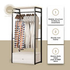 Nest Design Lab Premium Garment Shelf Rack