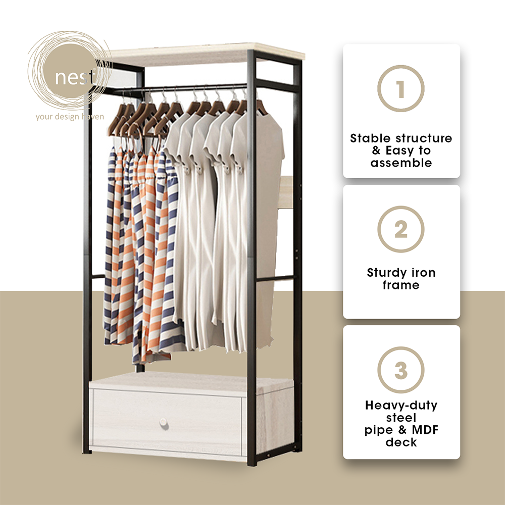 Nest Design Lab Premium Garment Shelf Rack