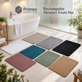 Primeo Non Slip Memory Foam Bath Mat Quick Dry Water Absorbent Toilet Floor Mat Kitchen Doormat Carpet
