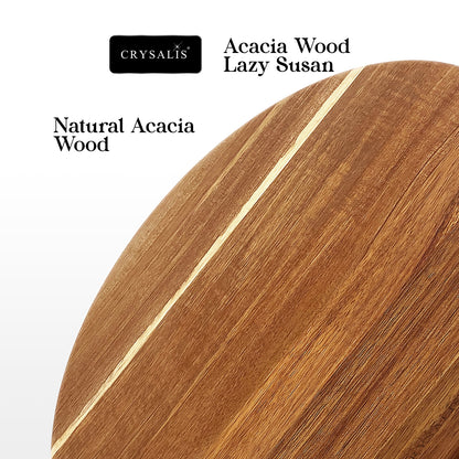 CRYSALIS Acacia Wood Lazy Susan