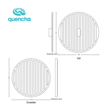 Quencha Silicone Coaster and Lid Set