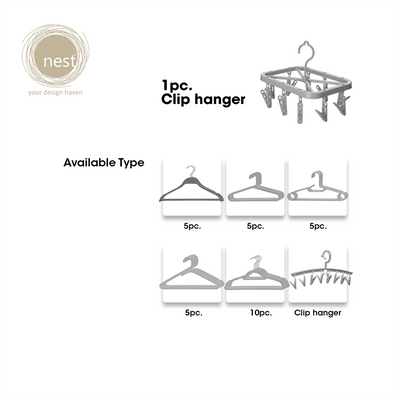 NEST DESIGN LAB Premium 8 Clips Hanger Amazing Gift Idea For Any Occasion!