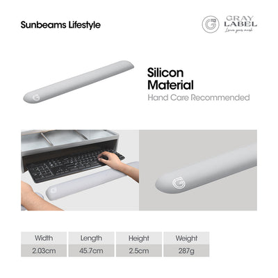 Gray Label Premium Keyboard Wrist Rest Memory Foam