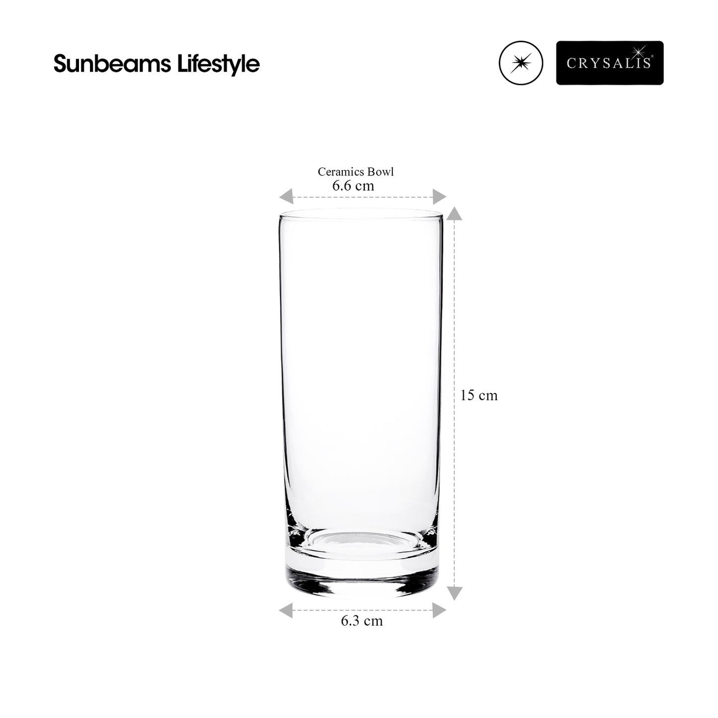 CRYSALIS Highball Glass Set of 2
