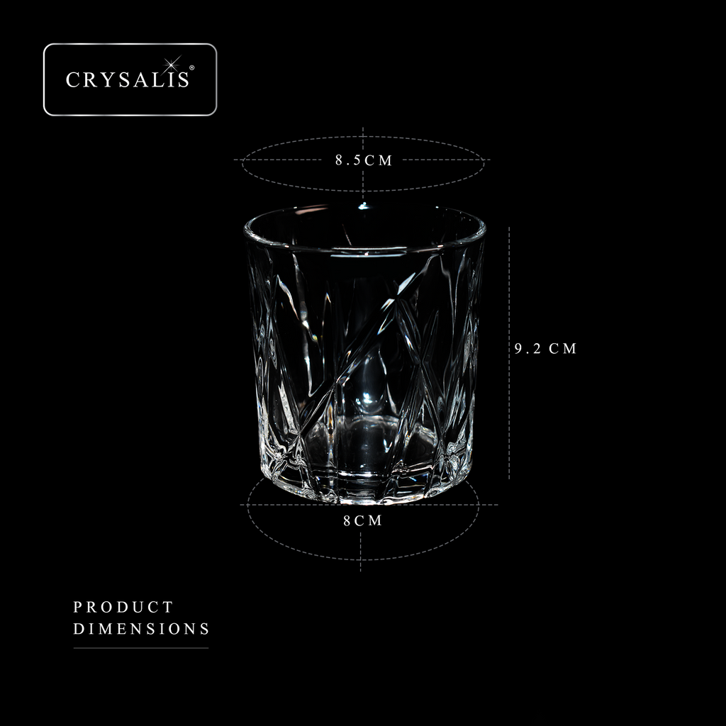CRYSALIS Royalty Rock Glass 4pcs Set