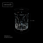 CRYSALIS Royalty Rock Glass 4pcs Set