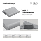 GRAY LABEL Premium Laptop Pillow Memory Foam