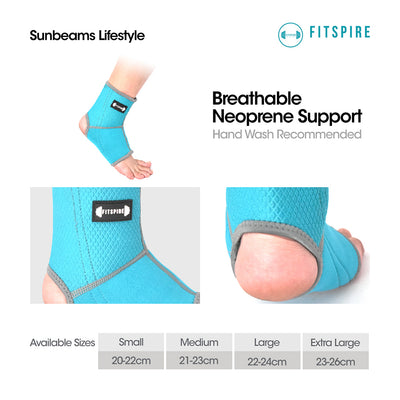 FITSPIRE Ankle Support 70% Neoprene | 30% Nylon Exercise | Fitness | Home Gym | Workout Equipment | Yoga Amazing Gift Idea For Any Occasion!