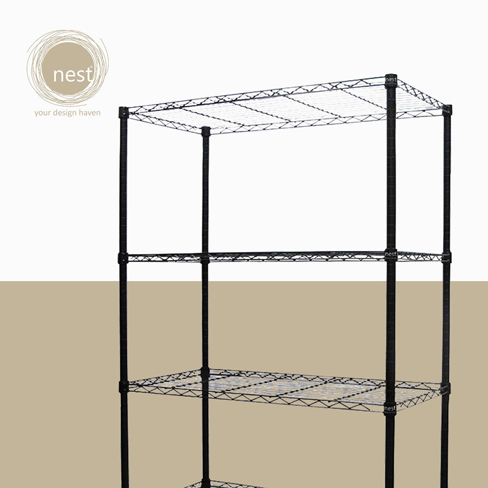 NEST DESIGN LAB Premium 6Layer Multi-Purpose Storage Shelf w/ Wheels Kitchen Organizer Amazing Gift Idea For Any Occasion!