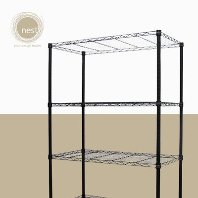 NEST DESIGN LAB Premium 6Layer Multi-Purpose Storage Shelf w/ Wheels Kitchen Organizer Amazing Gift Idea For Any Occasion!