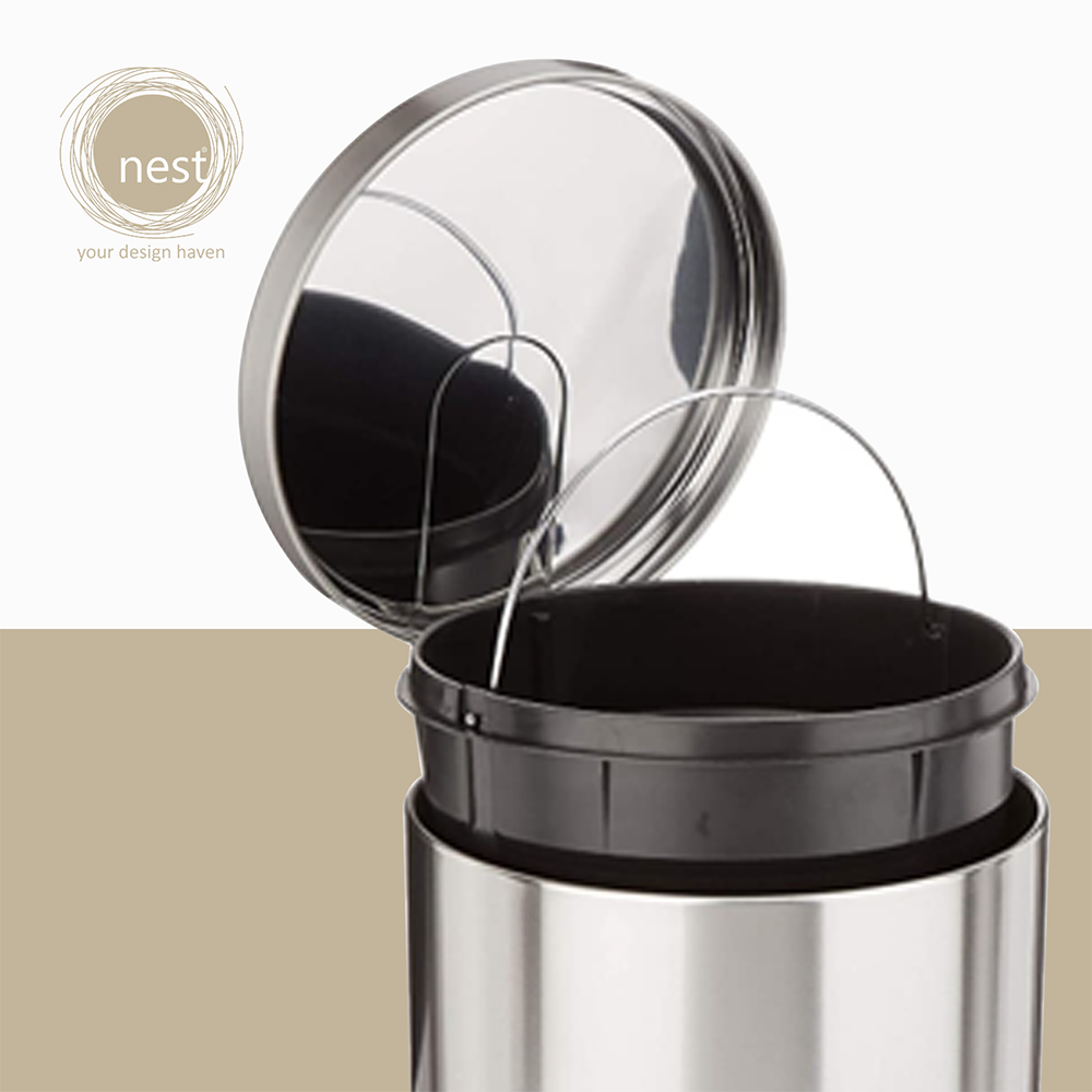 NEST DESIGN LAB Premium Stainless Steel Pedal Bin Soft Close Amazing Gift Idea For Any Occasion!