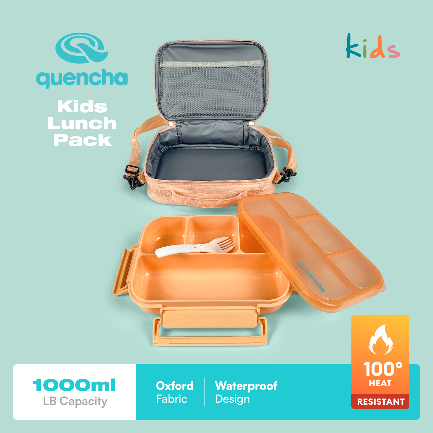 Quencha Insulated Lunch Bag for Kids