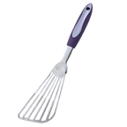 SLIQUE Kitchen Utensil Cooking Tools Serving Spoons Turner Ladle Skimmer Purple Handle