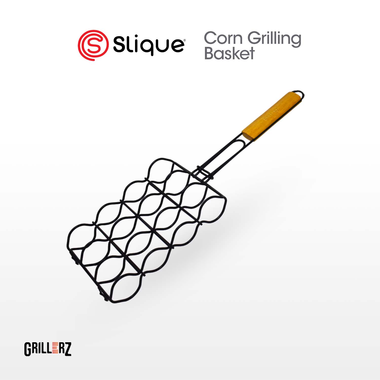 SLIQUE Grillerz Versatile Grilling Basket  Corn Grilling Basket Outdoor BBQ Accessory