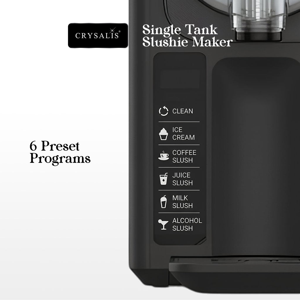 Crysalis 2L Electric Slushie Maker Automatic Frozen Drink Machine with Compressor for Milkshakes