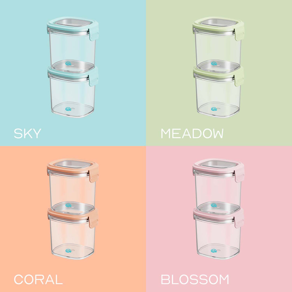 Quencha Kids Food Storage Container Set BPA Free Leak Proof Stackable Lunch Box Food Keeper