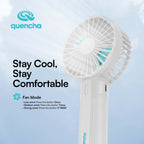 Quencha 18oz. & 37oz. Insulated Tumbler + Portable Fan with Flashlight – Perfect for Travel, Commute & Outdoors