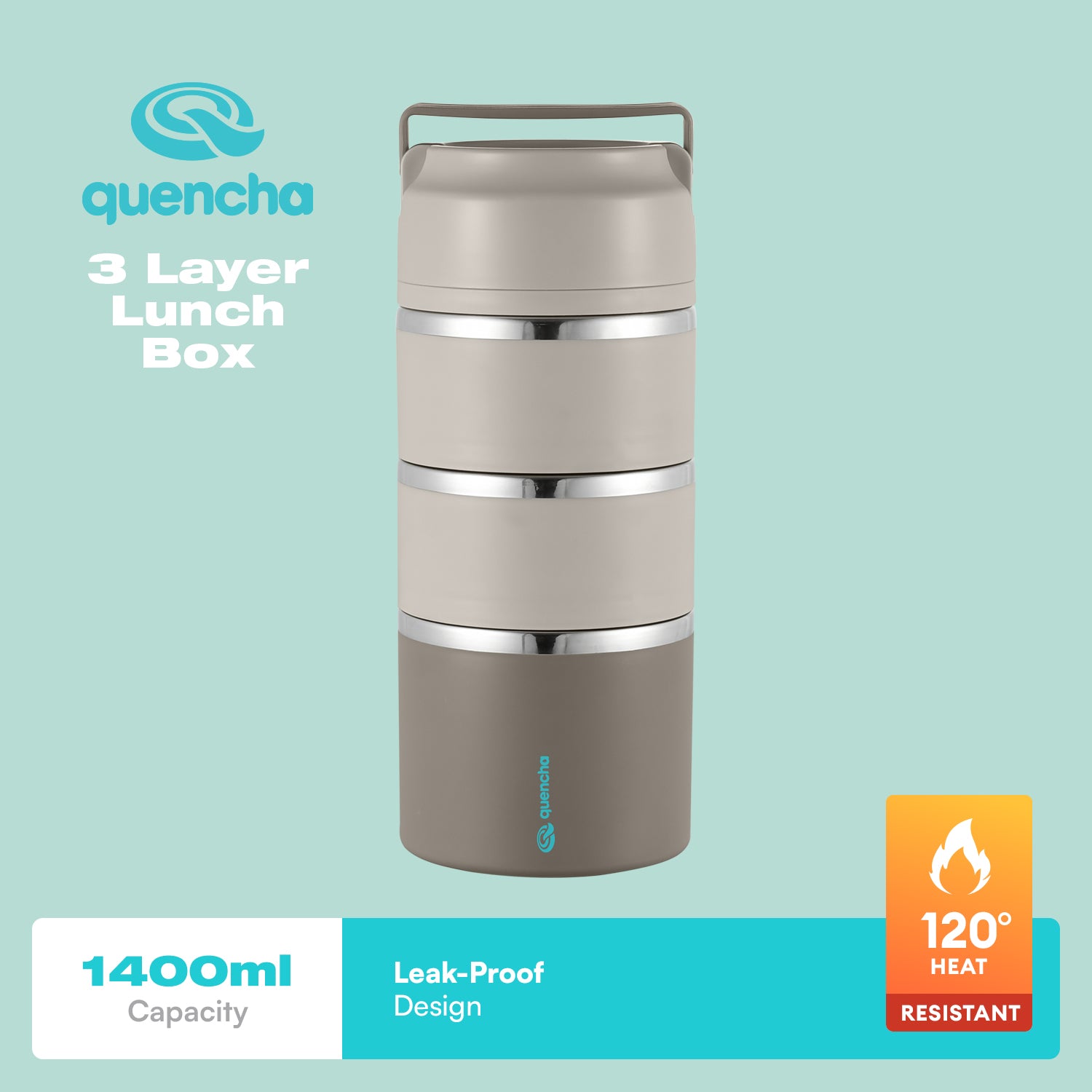 Quencha Horizon Collection Insulated Tumbler Coffee Mug Water Bottle Lunch Box Vacuum Flask