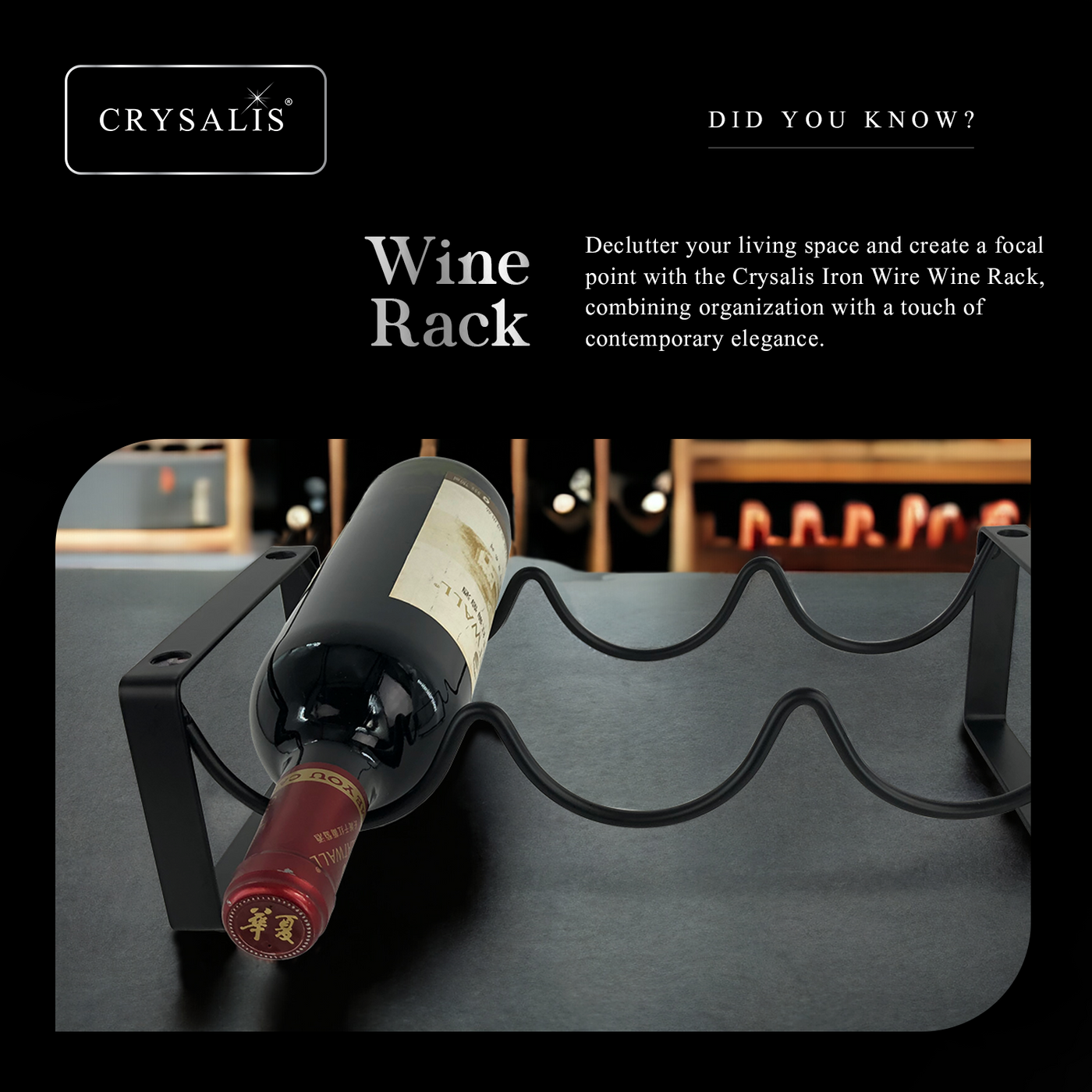 CRYSALIS Premium Wine Rack