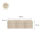 NEST DESIGN LAB Premium 3 Layer Drawer Chest TV Cabinet
