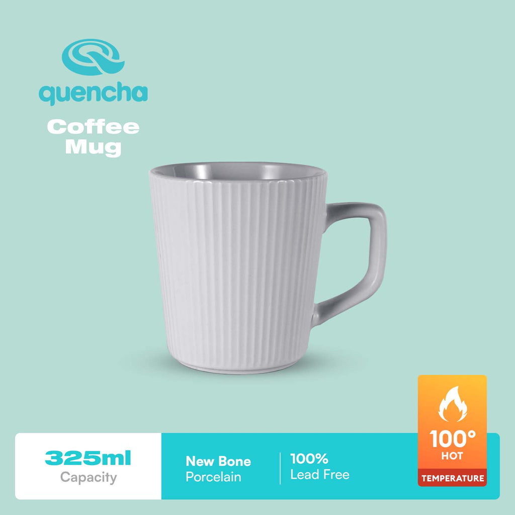 Quencha 325ml Chip Resistant Coffee Mug Porcelain Coffee Cup