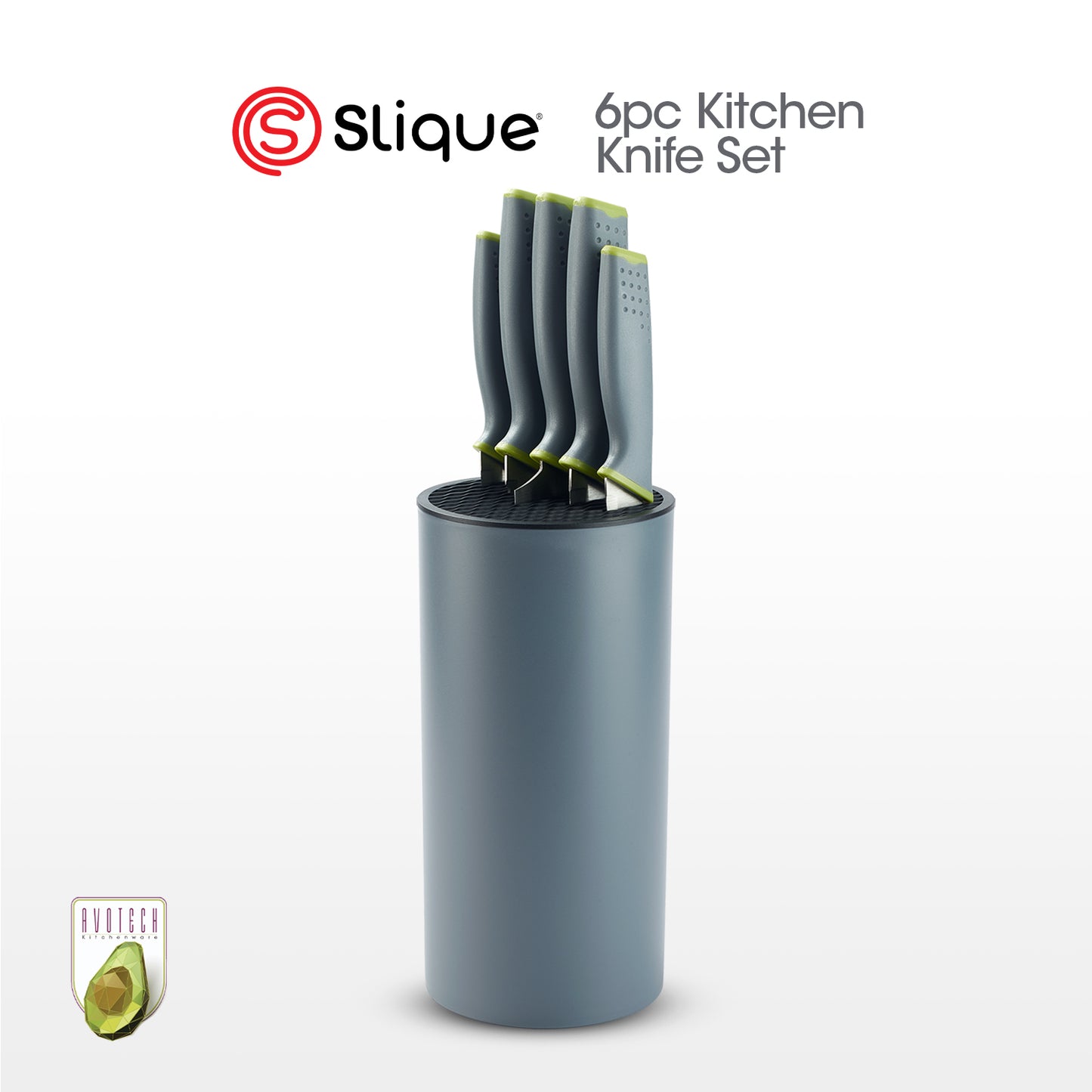 Slique Avotech Kitchen Knife Set & Chopping Board Set