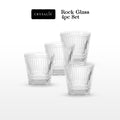 Crysalis Linear Glassware Collection Dinner Plates Bowls Coffee Mugs Glass Cups Set