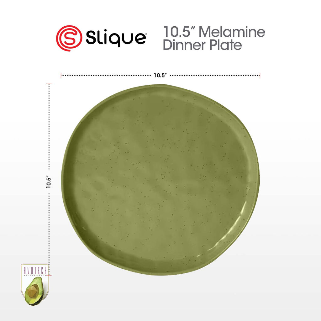 Slique Avotech Melamine Dinnerware Collection – Plates, Bowls, Tumblers & Spoon | Durable, Lightweight, BPA-Free