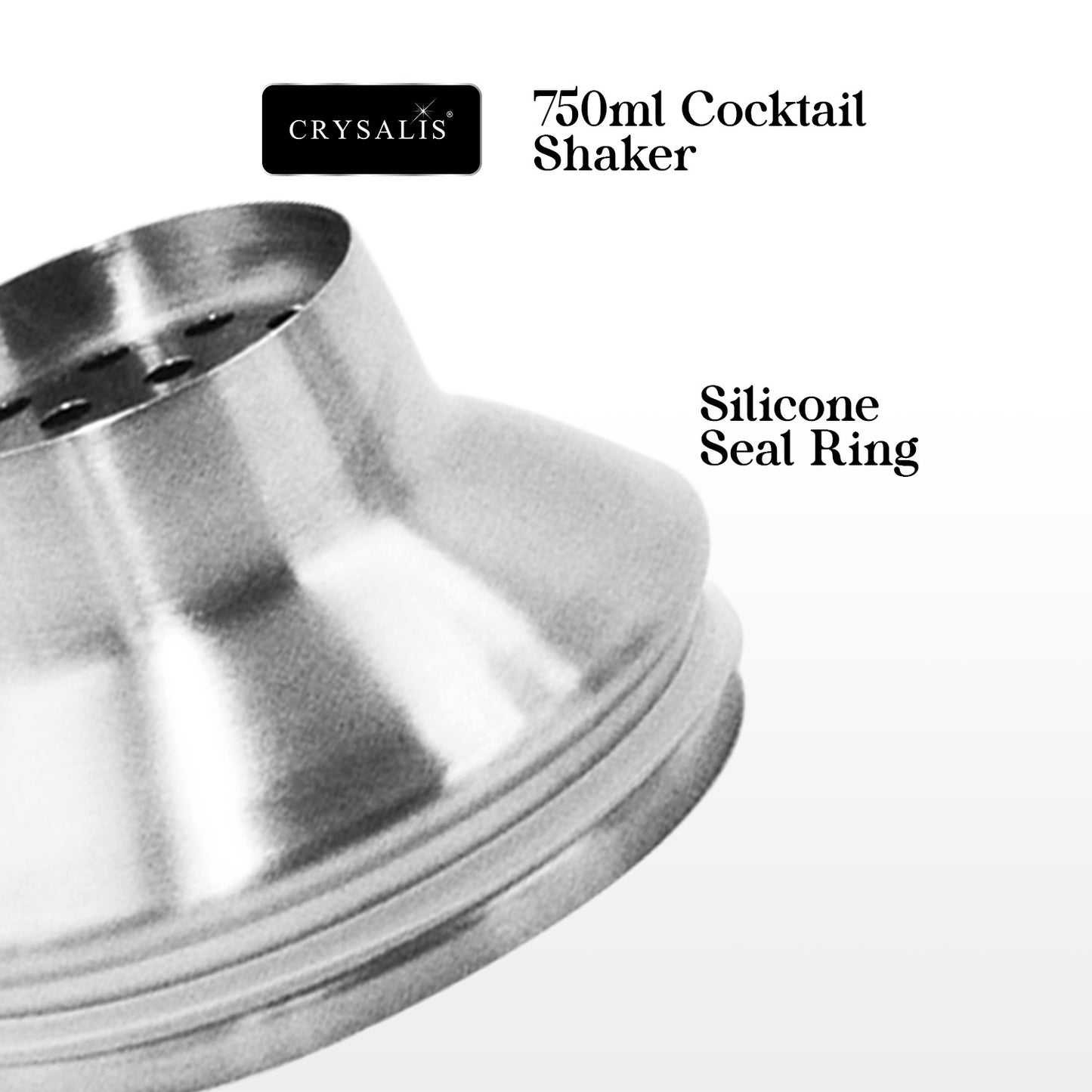 750ml CRYSALIS Double wall Cocktail Shaker
