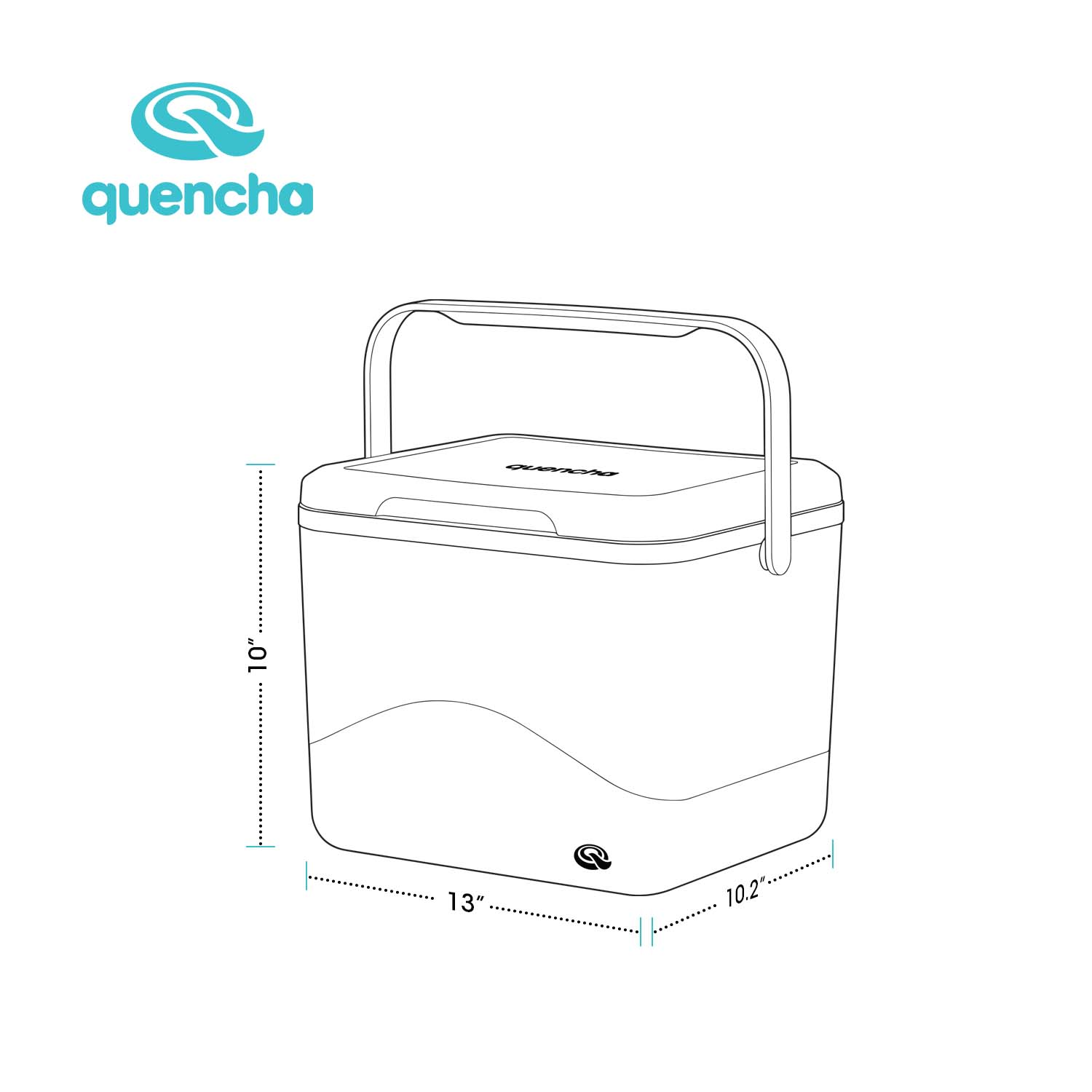 Quencha Insulated Cooler Box 12L & 24L Portable Ice Cooler for Picnic Camping Travel