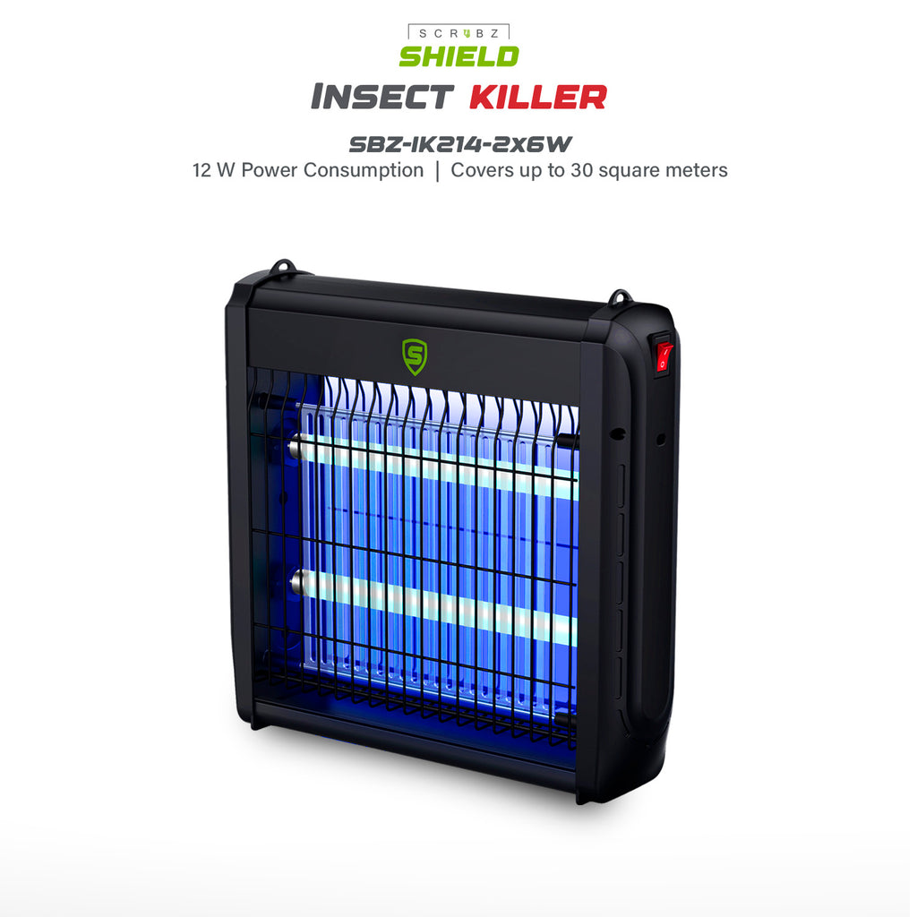 SCRUBZ SHIELD Electric Insect Killer 6W 10W Dual Tube UV Mosquito Killer Lamp  Indoor Bug Zapper Home Protection
